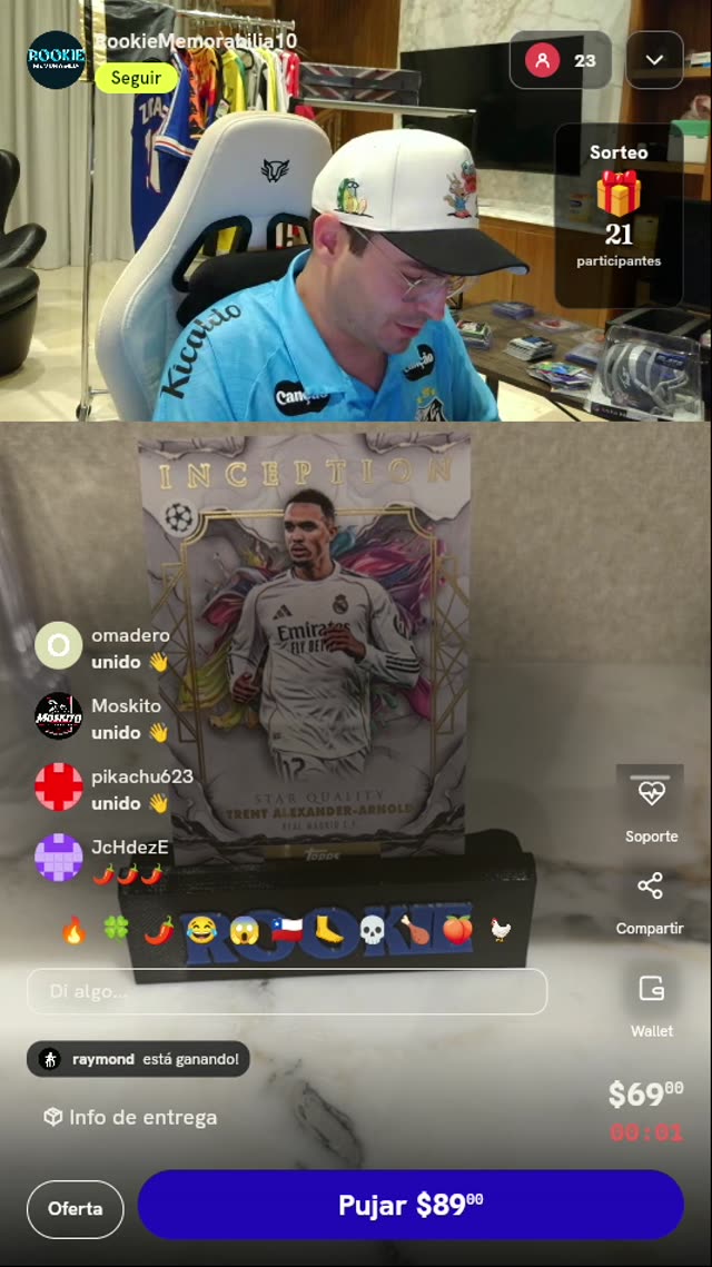 Carta Topps Inception Trent Alexander-Arnold