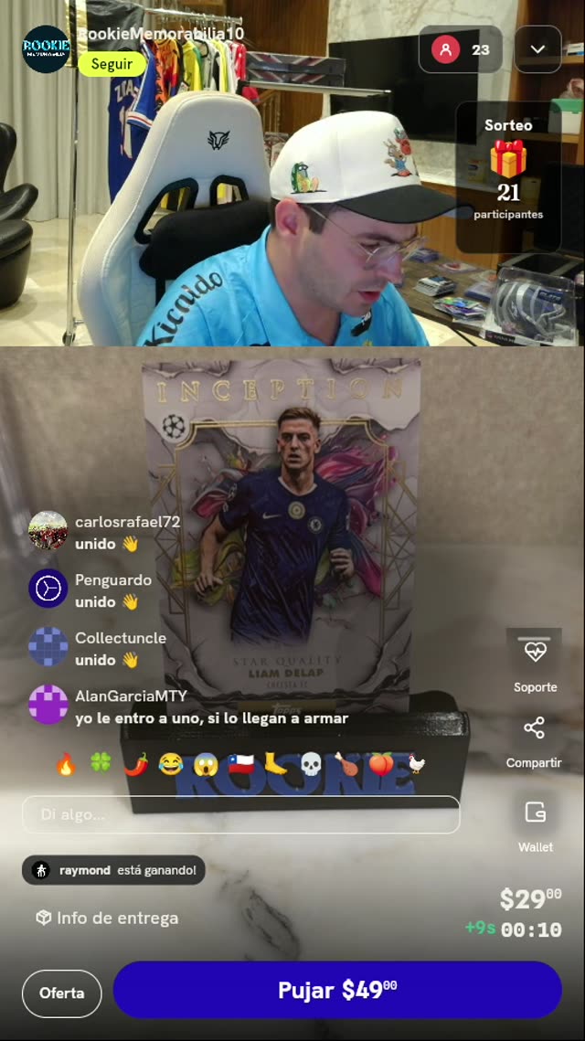Carta Topps Inception Liam Delap