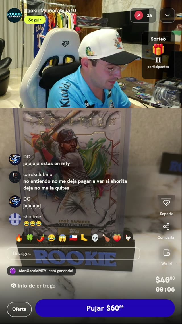 Carta Topps Inception José Ramírez 2025