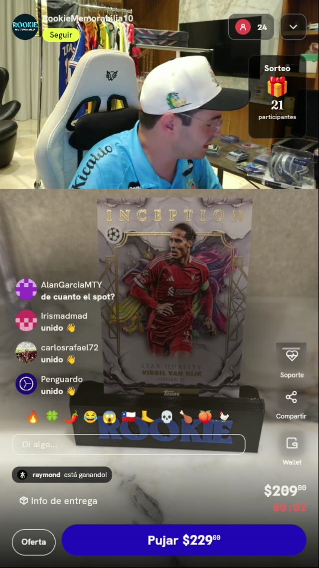 Carta Topps Inception Virgil van Dijk