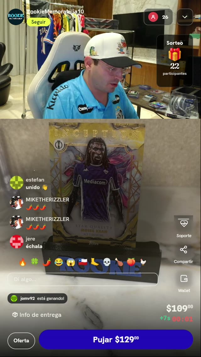 Carta Moise Kean Topps Inception