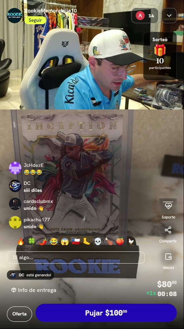 Carta Pete Crow-Armstrong Topps Inception