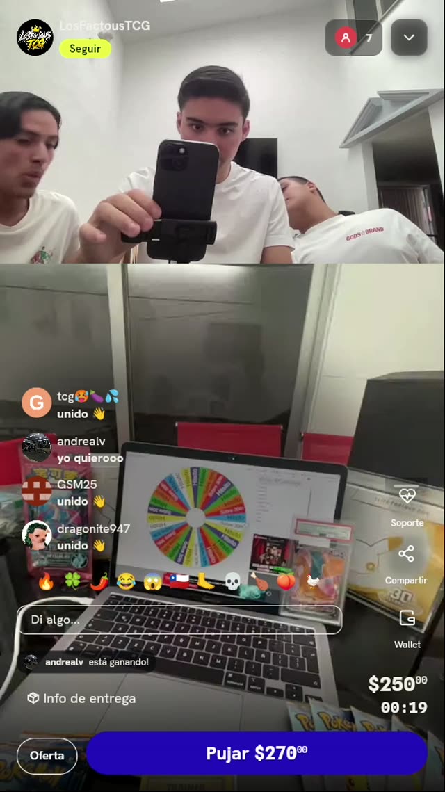 Tiro de ruleta Pokémon TCG