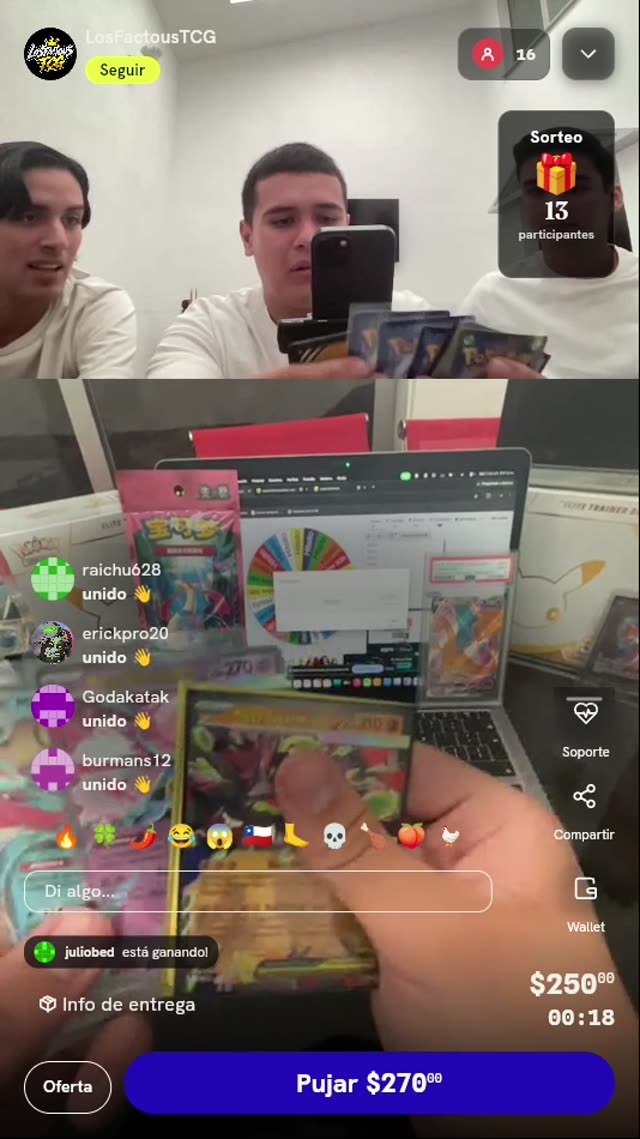 Giro de Ruleta Pokémon TCG