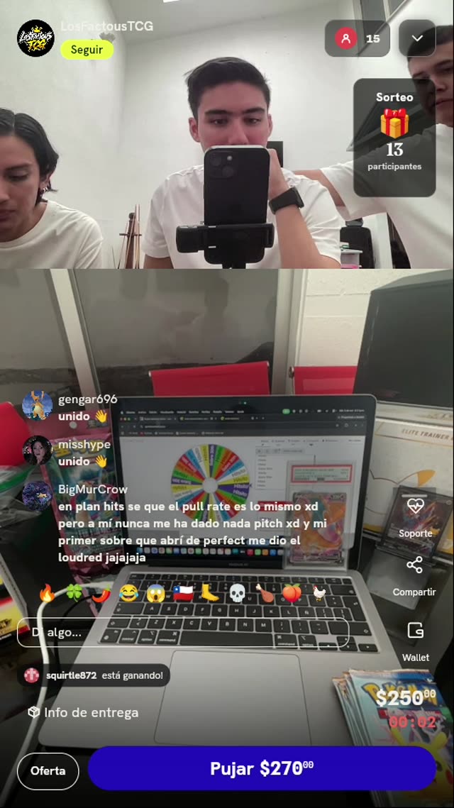Tirada de Ruleta Pokémon TCG