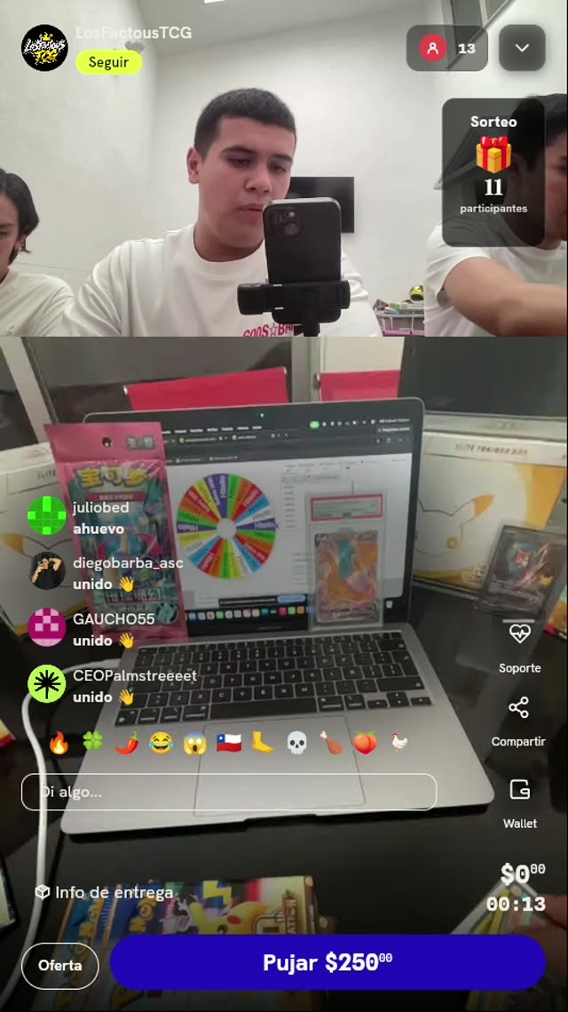 Tiro de Ruleta Pokémon TCG