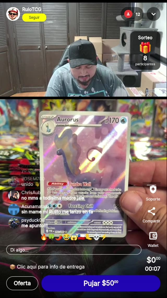 Carta Pokémon Aurorus Forbidden Light