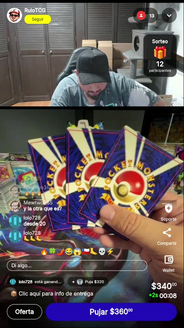 Cartas Pokémon variadas: Raichu incluido