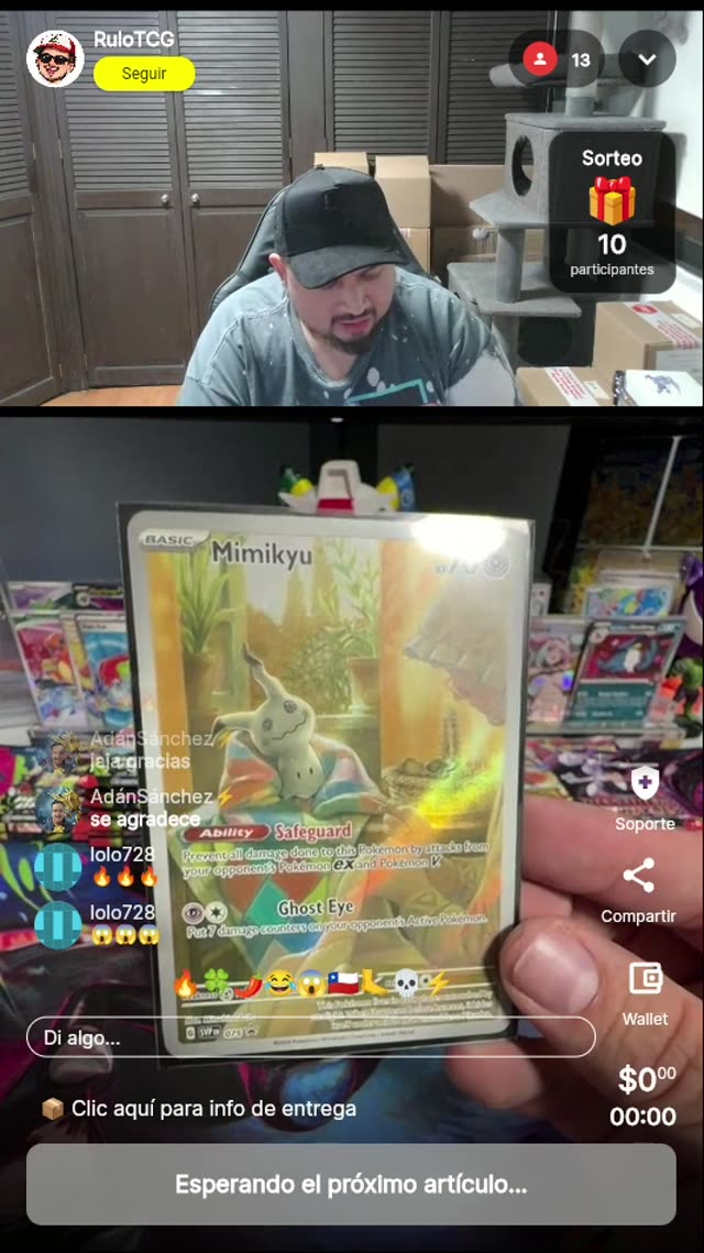 Carta Pokémon Mimikyu - Coleccionable