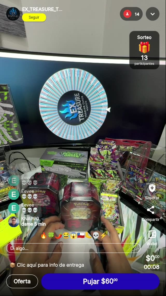 Sobre sellado Pokémon TCG