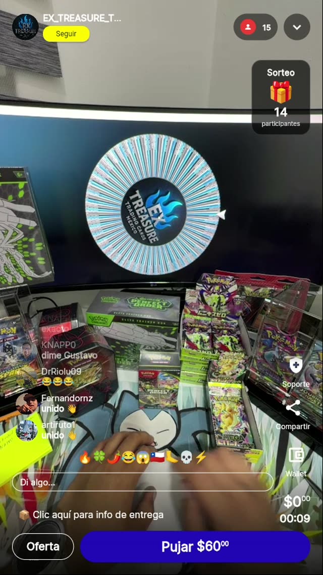 Pokémon Elite Trainer Box, ruleta