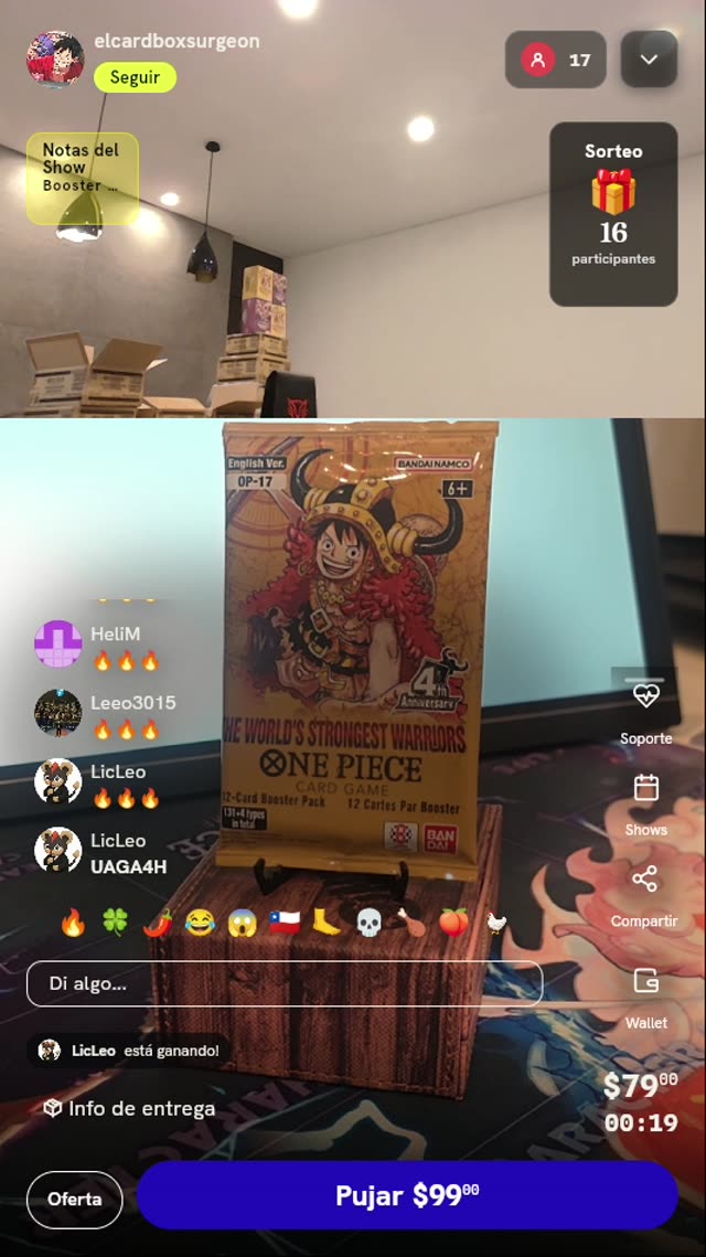 Sobre One Piece TCG OP-17
