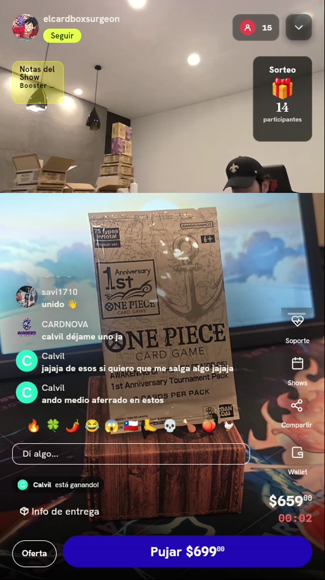Sobre One Piece 1st Anniversary Tournament Pack