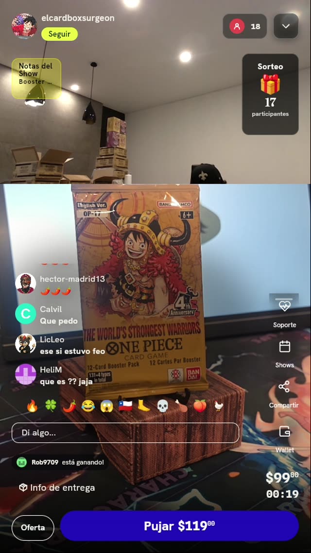 Sobre One Piece TCG OP-17