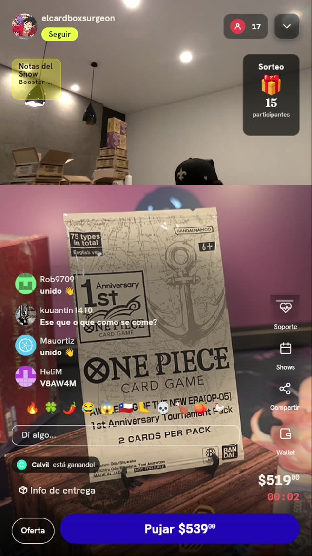 Sobre One Piece Tournament Pack OP-05