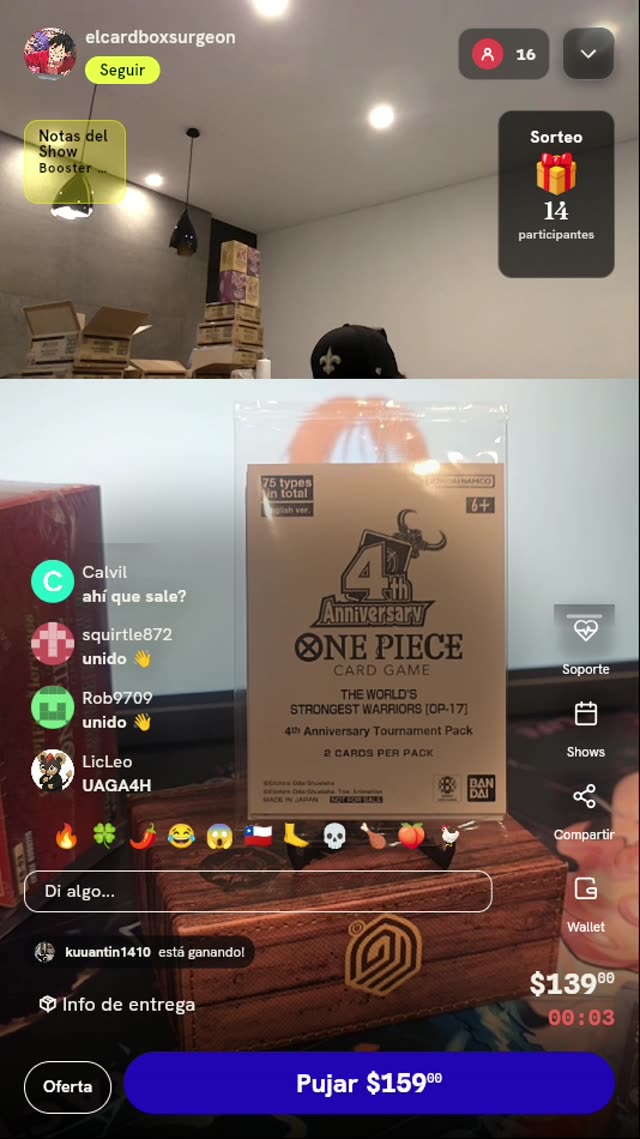 Sobre Torneo 4.º Aniversario One Piece TCG