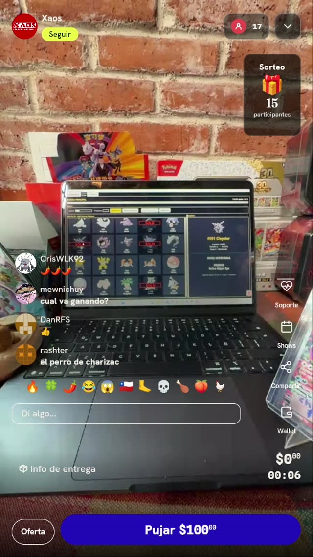 Participación en Dinámica Pokémon TCG