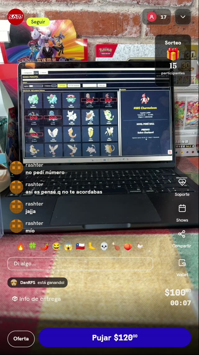 Juego Pokémon: Sobre de Charizard