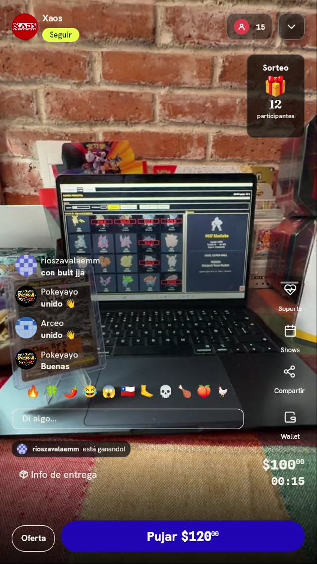 Tirada de ruleta Pokémon