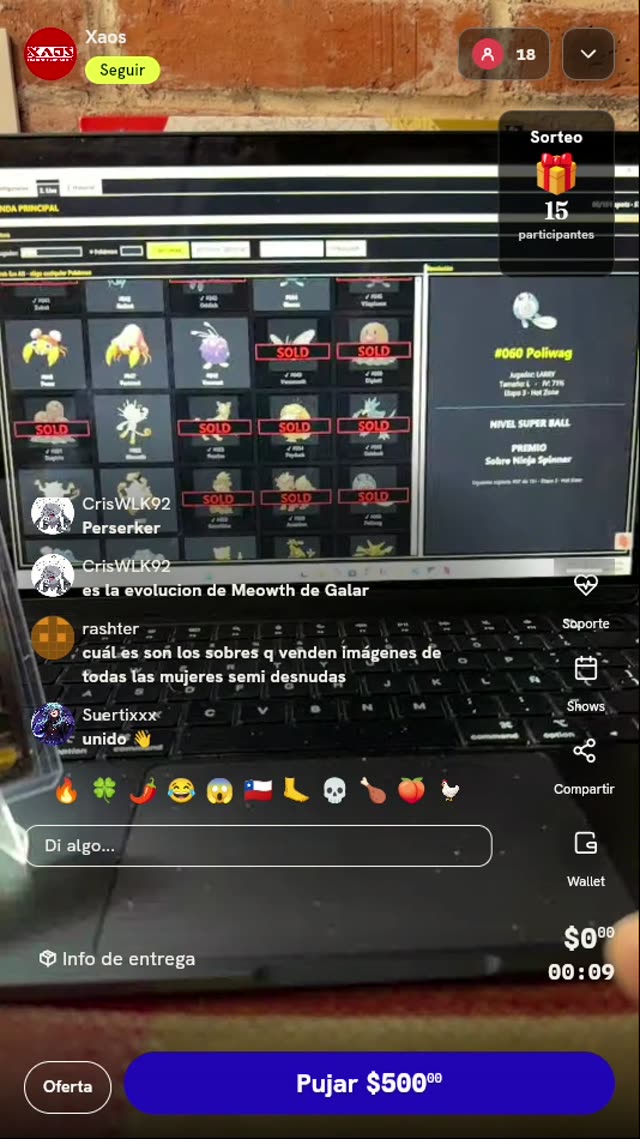Sobrecito del Equipo Rocket Pokémon TCG