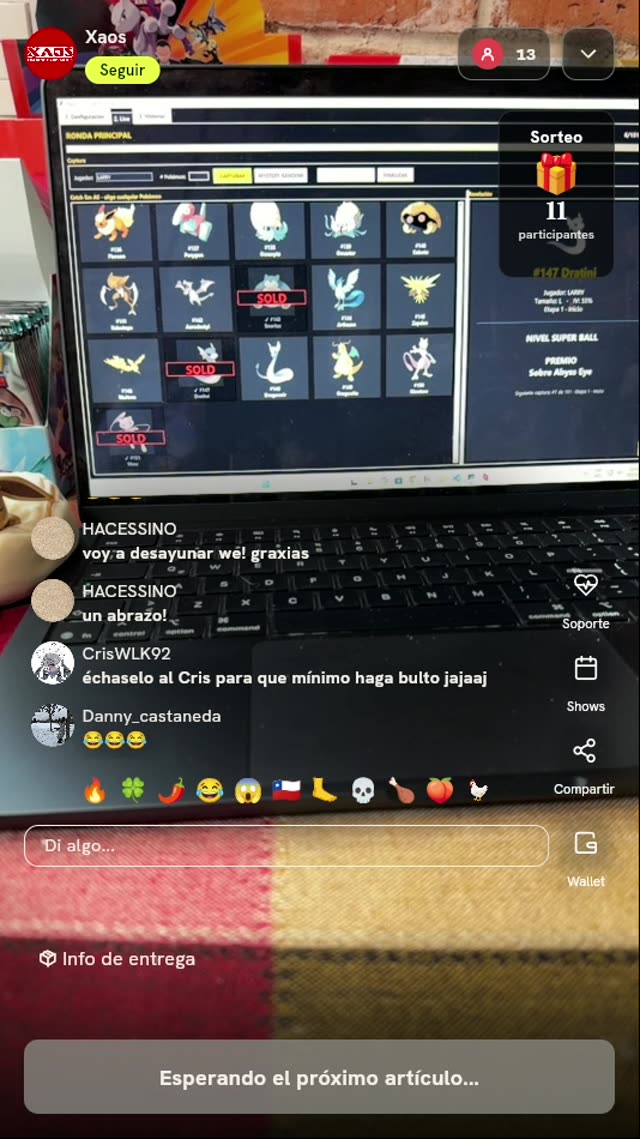 Tirada de ruleta Pokémon TCG
