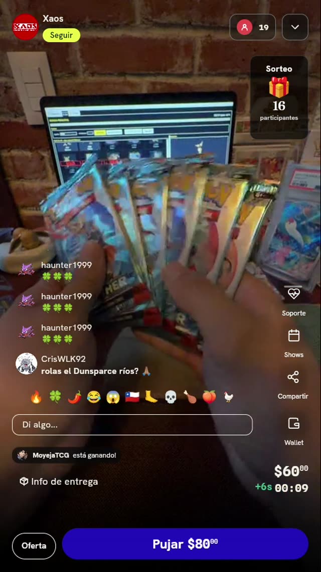 Sobres de Cartas Pokémon TCG