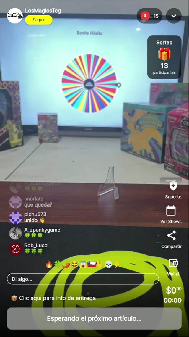 Carta Pokémon común de ruleta