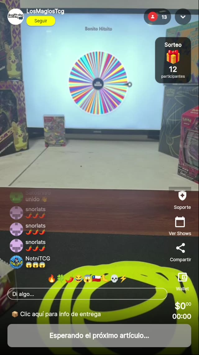 Sorteo Ruleta Pokémon TCG