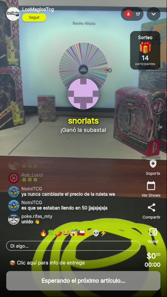 Carta Pokémon Snorlats Ruleta