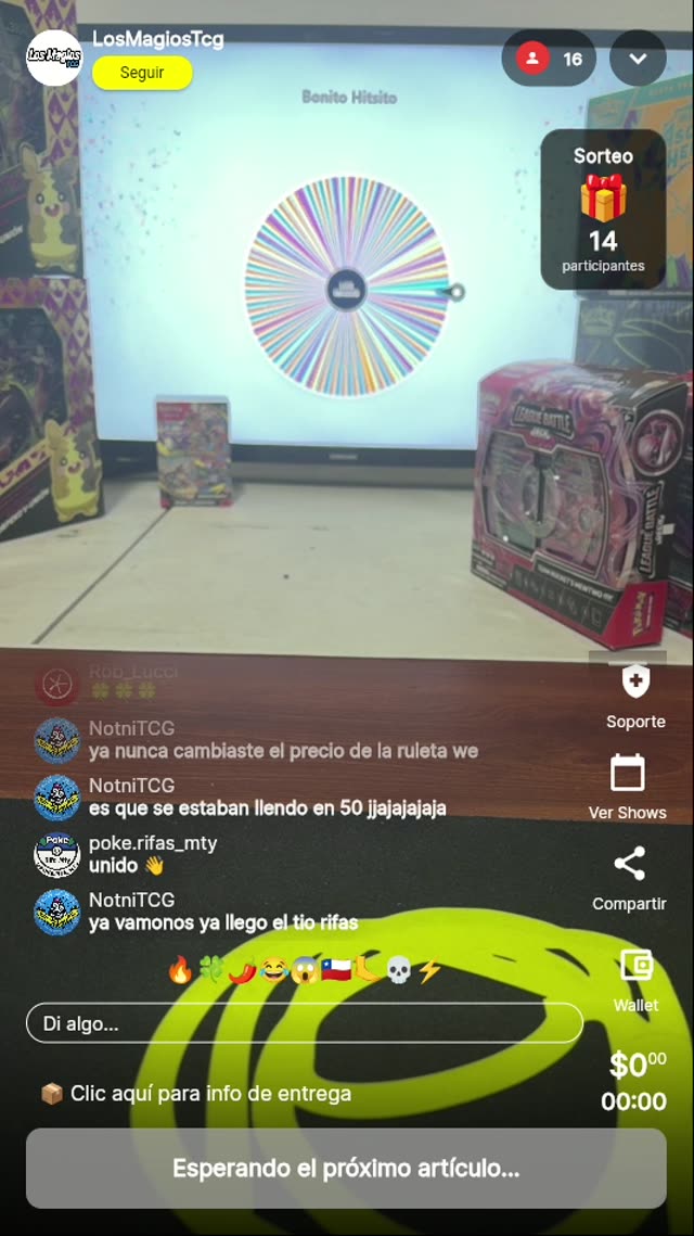 Ruleta de la suerte Pokémon