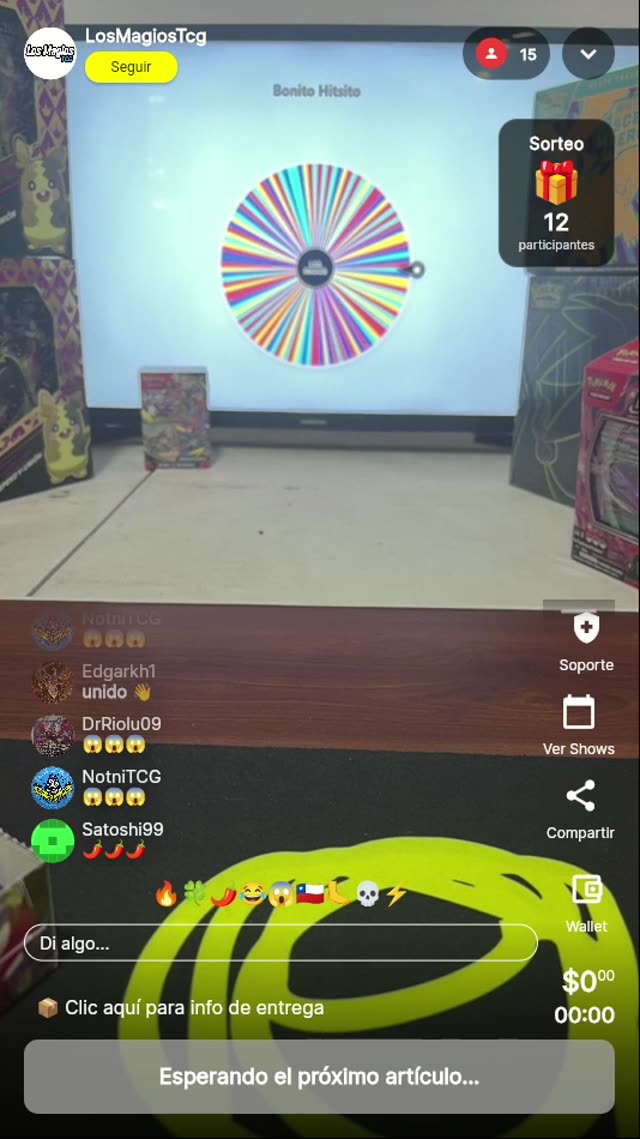 Sorteo ruleta Pokémon TCG