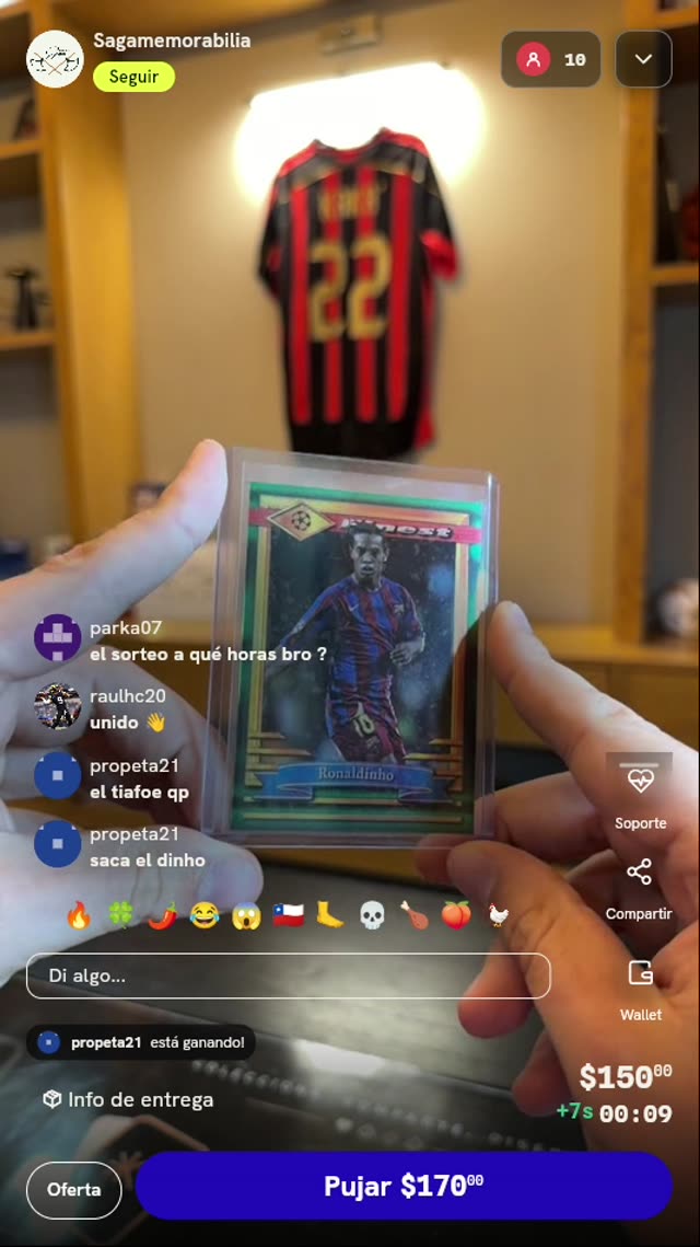 Carta Ronaldinho Topps Finest Flashbacks