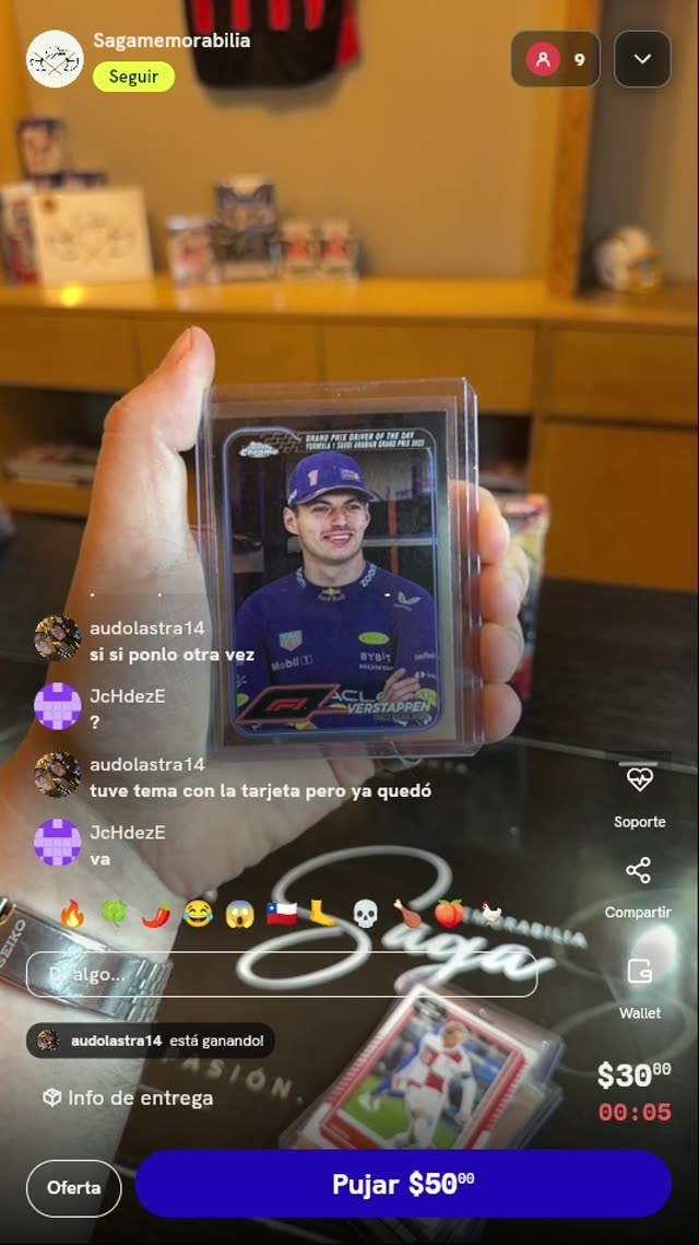Carta Topps Chrome Max Verstappen