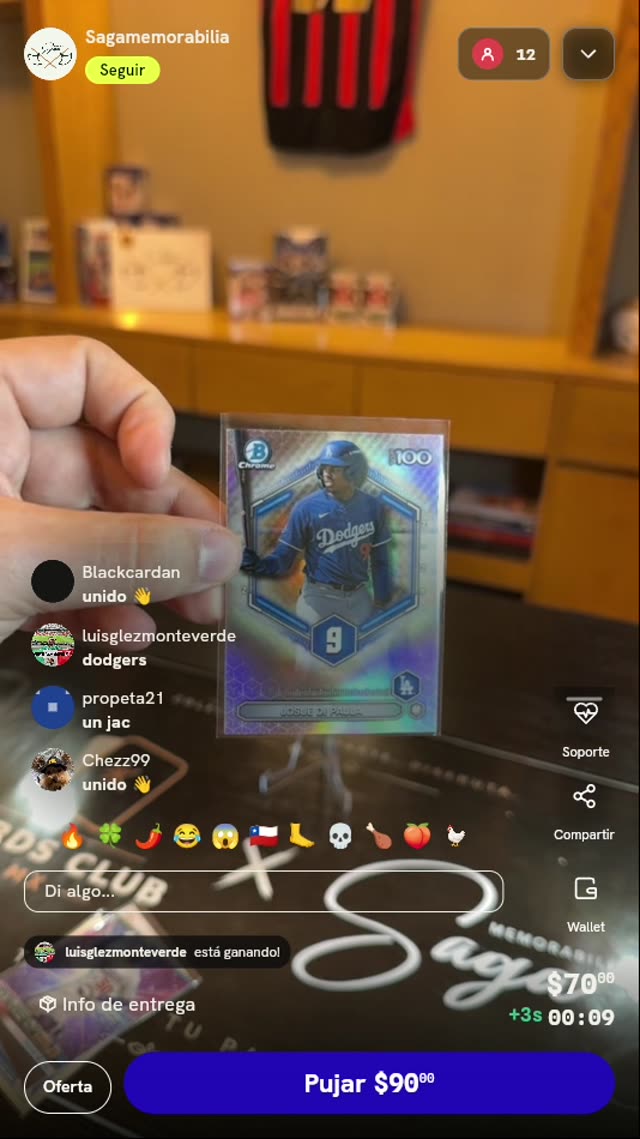 Carta Josue De Paula Bowman Chrome
