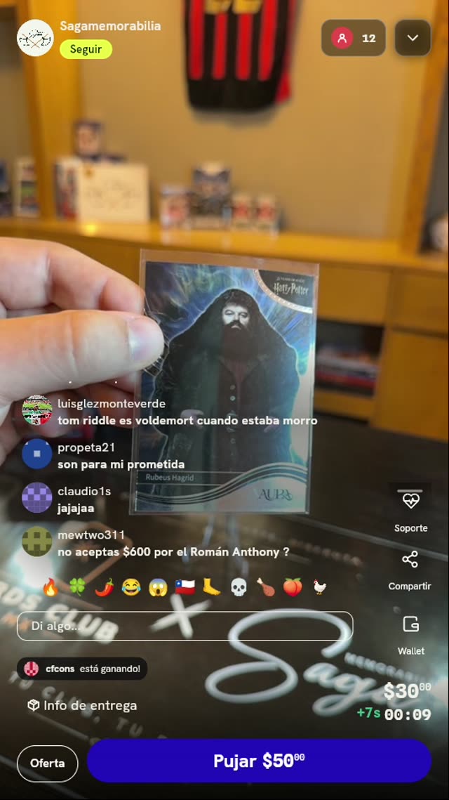 Carta Kakawow Aura Rubeus Hagrid