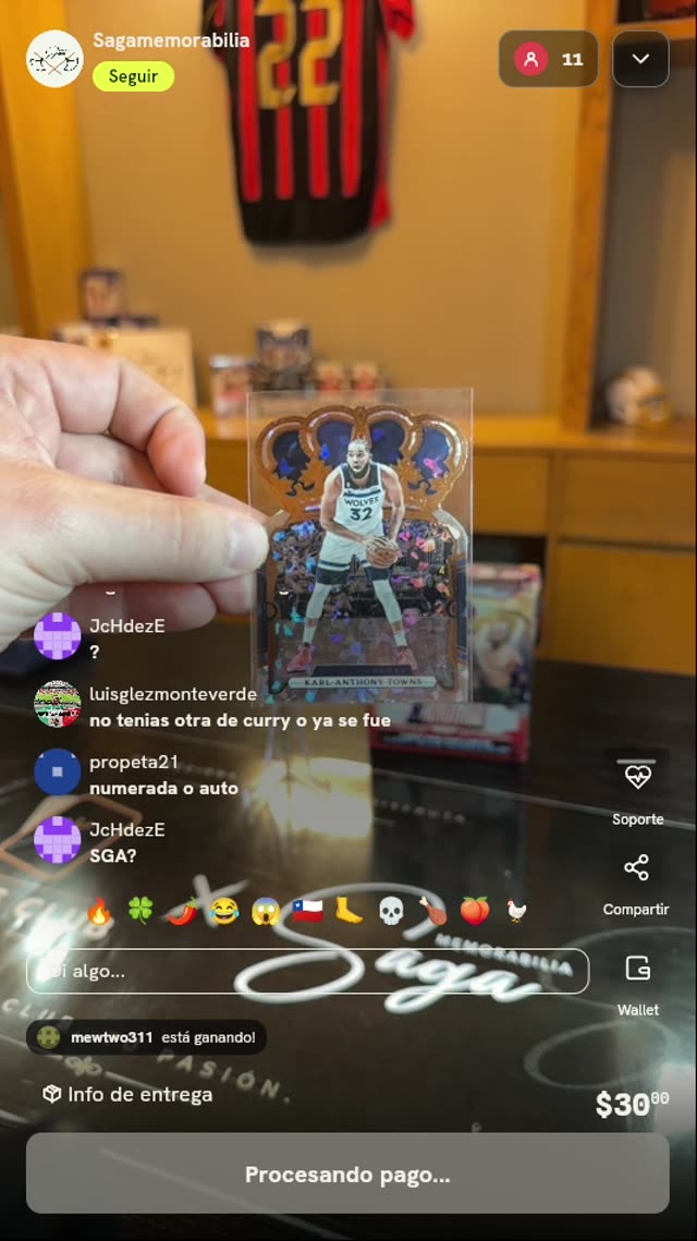 Carta Panini Crown Royale Karl-Anthony Towns