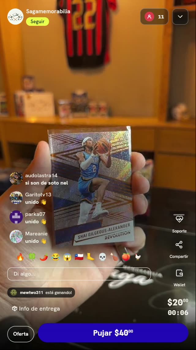 Carta Panini Revolution Shai Gilgeous-Alexander