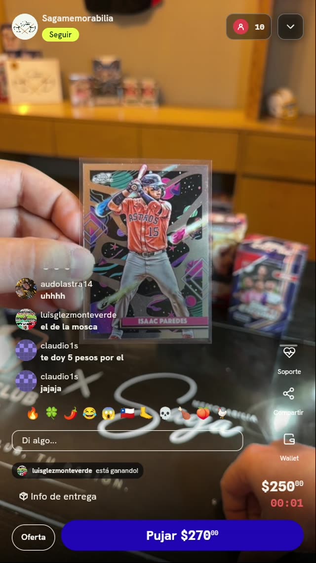 Carta Topps Cosmic Chrome Isaac Paredes