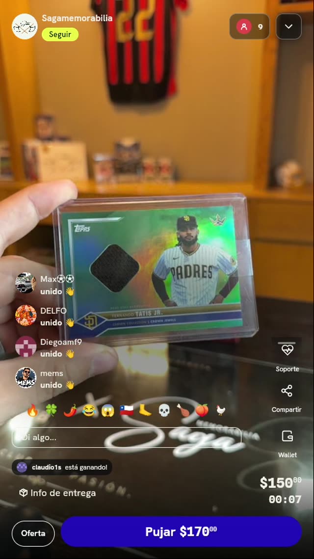 Carta Fernando Tatis Jr. Topps /75