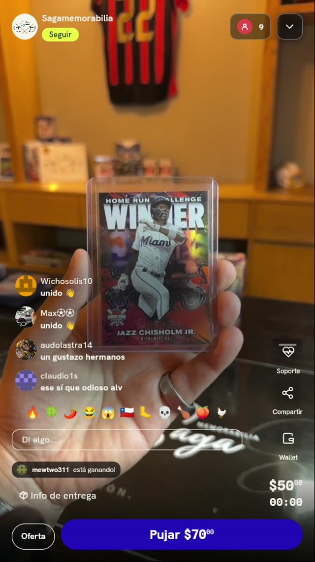 Carta Topps Jazz Chisholm Jr.