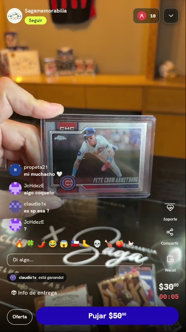 Carta Pete Crow-Armstrong 2024 Topps Chrome