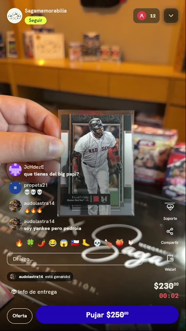 Carta Topps Museum David Ortiz