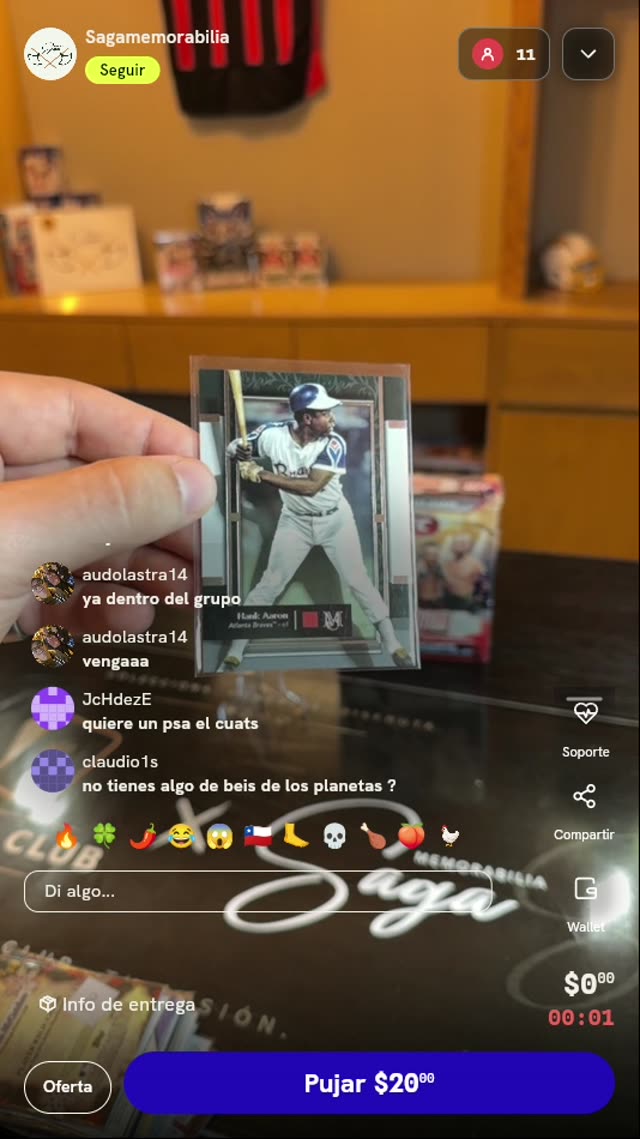 Carta Hank Aaron Topps Museum Collection