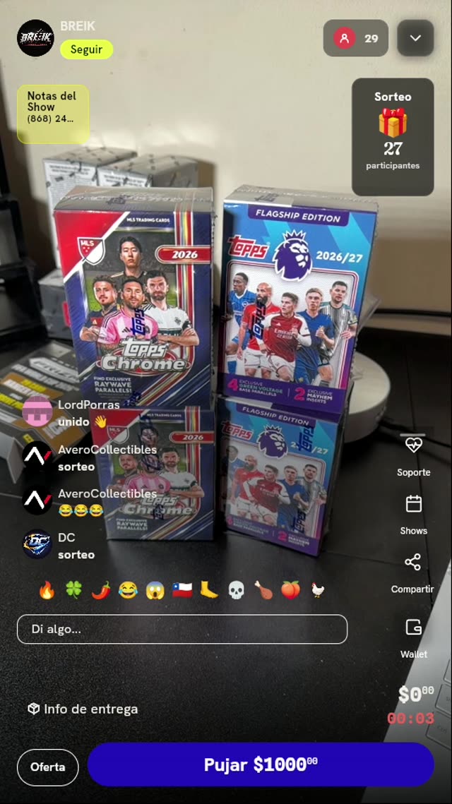 Caja Topps Chrome MLS 2026