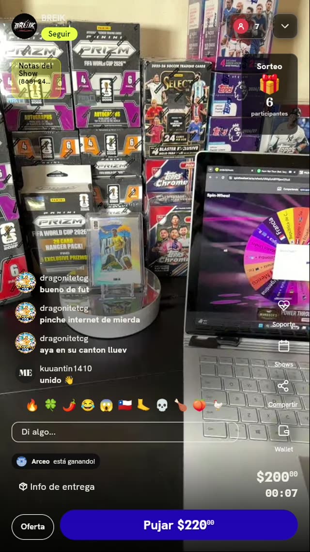 Carta Panini Prizm Vinícius Jr. Brasil