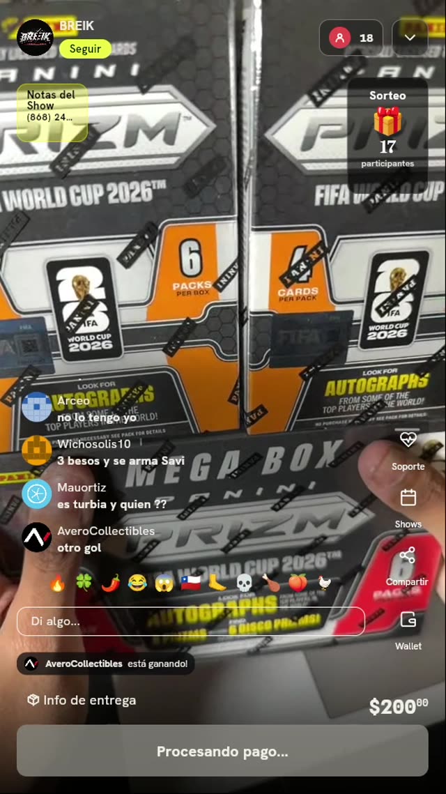 Cajas Panini Prizm World Cup 2026