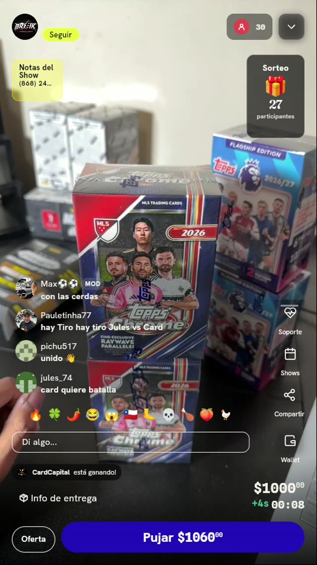 Caja Topps Chrome MLS 2024