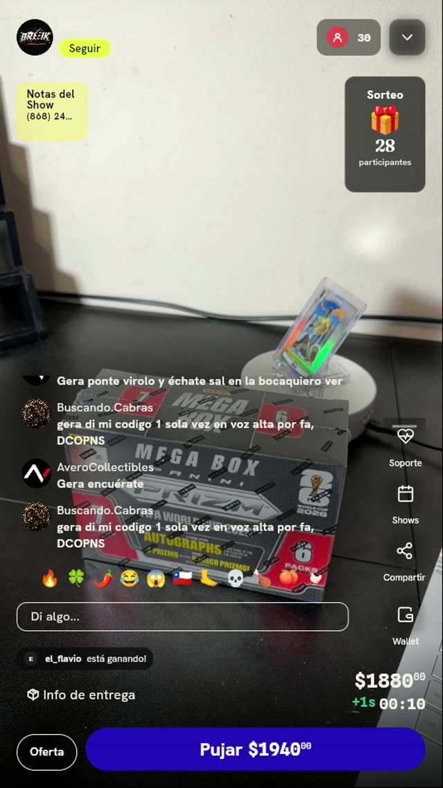 Caja Panini Prizm World Cup 2026