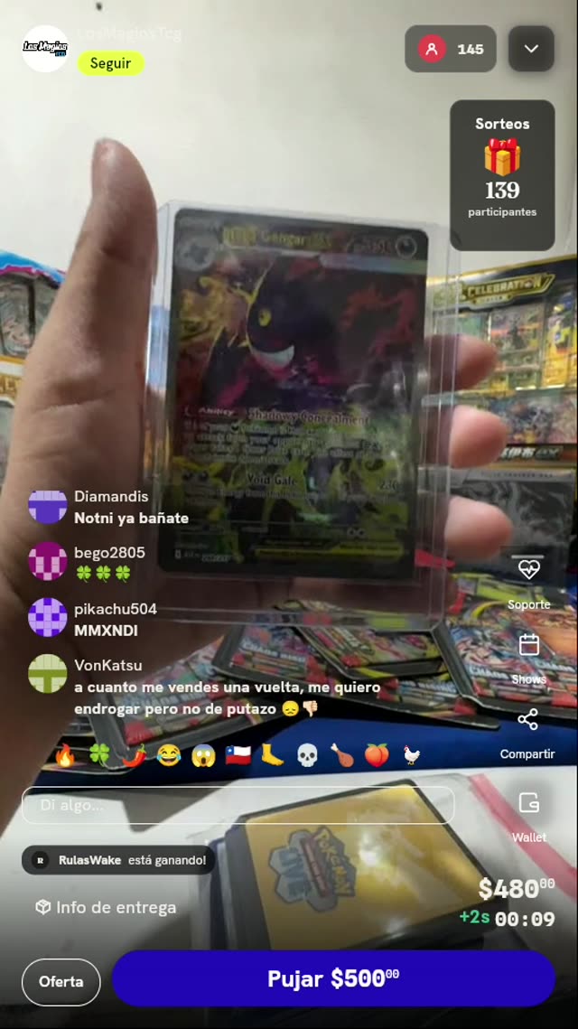 Carta Pokémon Mega Gengar ex