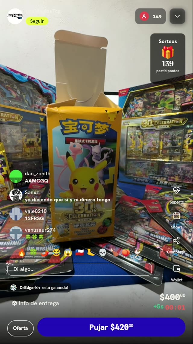 Caja Pokémon TCG 30th Celebration